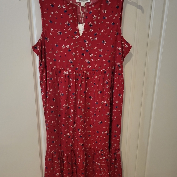 beachlunchlounge Dresses & Skirts - Beach Lunch Lounge Boho Dress New With Tags Size XS Lovely Floral Red